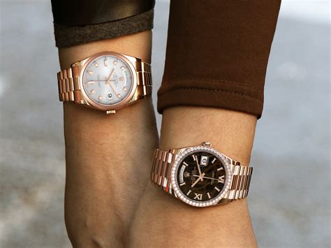 lady's rolex on man's wrist|wearing a Rolex on wrist.